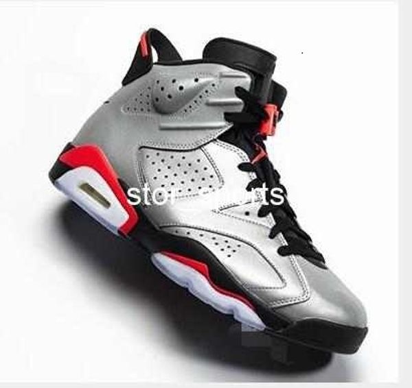 

2019 6s jsp reflective infrared mens basketball shoes reflective silver/black-infrared ci4072-001 designer sneakers us7-13