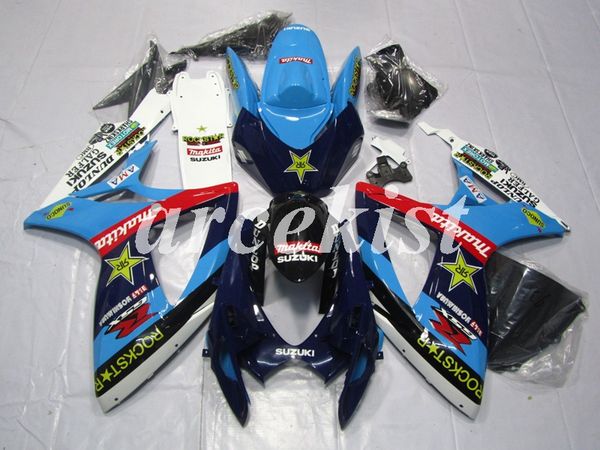 

4 подарки новый abs для мотоциклов обтекатели комплекты, пригодный для suzuki gsx-r600 gsx-r750 k6 2006 2007 06 07 кузовостроение набор небе