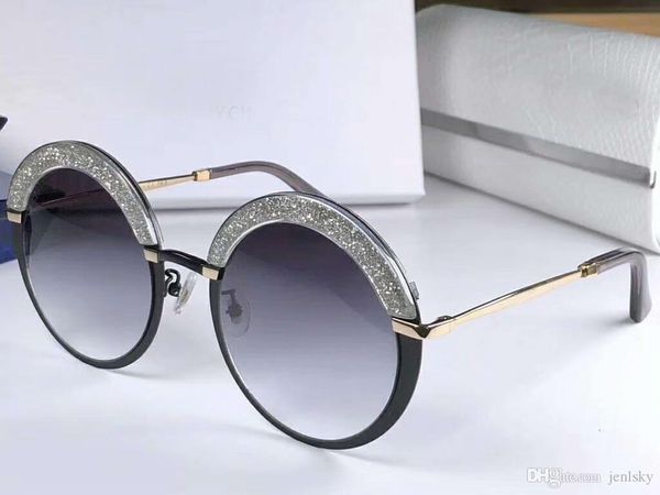 

women gotha/s black/dark grey shaded round sunglasses fashion women round sunglasses new with case, White;black