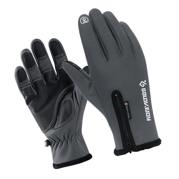 

nylon windproof fishing hunting cycling gloves winter warm gloves gray hunting gloves