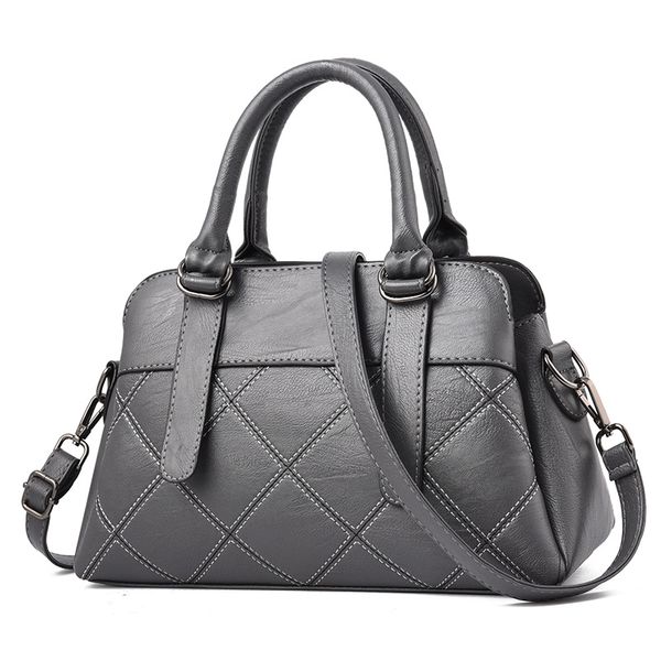 

2019 new european and american bag mother middle-aged women handbag soft leather messenger bag