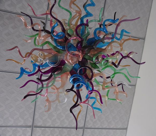 

tiffany style handmade blown murano glass chandeliers customized colored handmade blown glass pendant lights for bedroom decor
