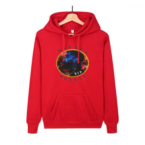 

designer autumn winter hoodies loose sleeve couple clothing o neck pullover casual apparel nipsey hussle 3d print sweatshirts fashion, Black