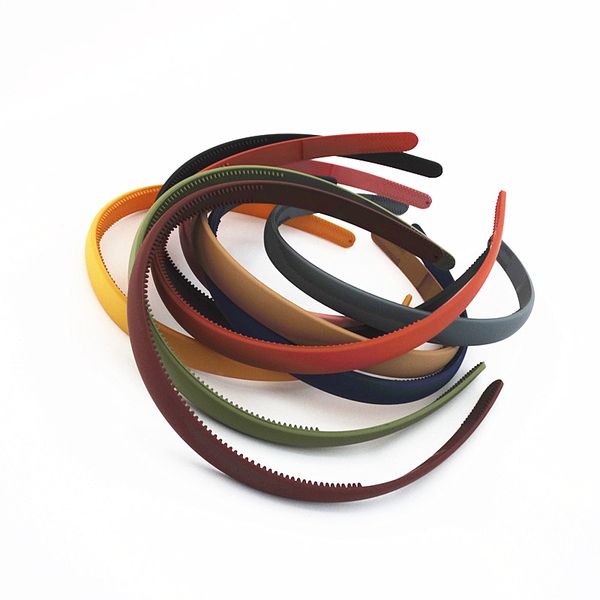 

1pc plastic fashion canvas wide headband hair band headwear bezel hair accessories for woman satin covered resin hairbands, Golden;white