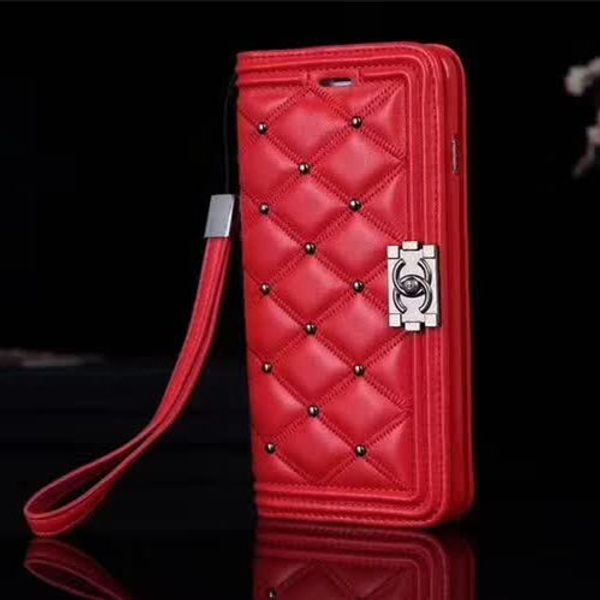 

Для iPhone X XS XR Xs Max Дизайнер Кошелек Телефон Case Высококачественная Кожа Big-Brand Крышка