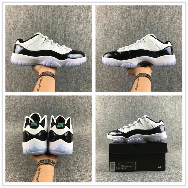 

2019 new arrival xi 11 low easter emerald chameleon basketball shoes for 11s mens women white casual sports sneakers size 36-46