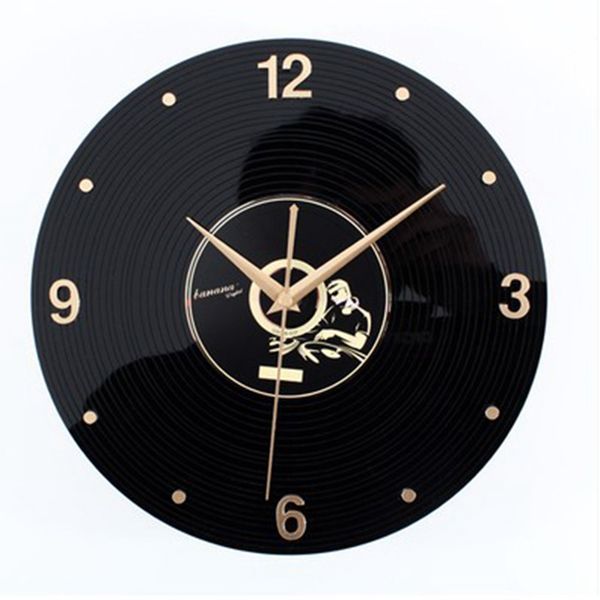 

silent wall clock 3d retro antique decoration luxury acrylic handmade oversized wall clock home bar cafe decoration