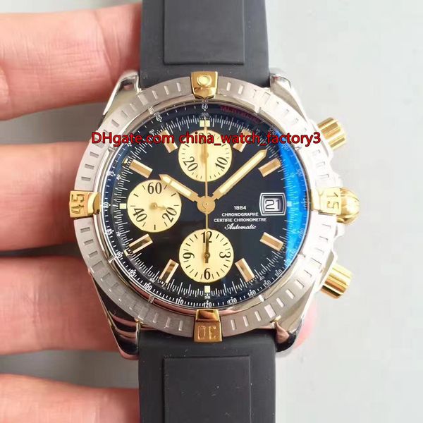 

3 стиль best quality gm maker 43мм х 16.5мм superavenger a13317101b1a1 хронограф швейцарский eta 7750 движение автоматическая мужские часы ч, Slivery;brown