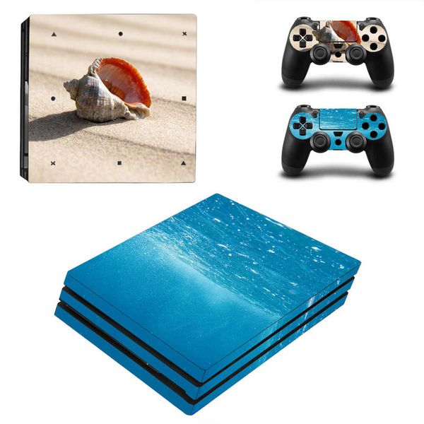 Limited Edition Vinyl-Spielkonsolen-Controller-Aufkleber, Hautaufkleber für PS4 PRO – C