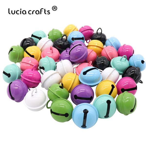 

lucia crafts 10pcs 22mm metal jingle bell decorations christmas decoration pet pendants key diy handmade accessories h0209