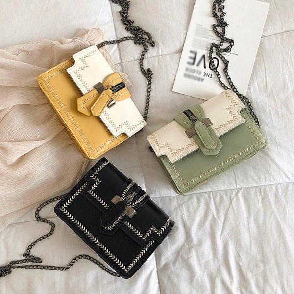 

fashion handbags women bags pu leather small chains girls purse vintage shoulder crossbody bags for women 2020