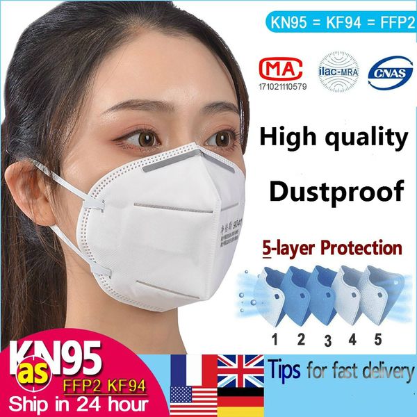 

KN95 Anti dust masks reusable washable protective white PM2.5 kn 95 face mask with CE certificate,Pass FFP2