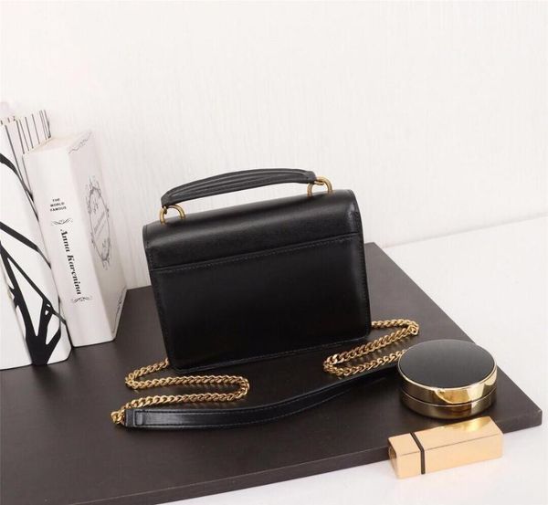 

new women's shoulder bag leather fashion women's messenger bag gold chain handbag