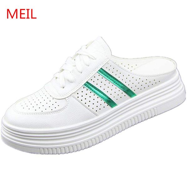 

summer sneakers women sandals leisure slippers womans shoes leather loafers women flats soft moccasin ladies platform shoes, Black