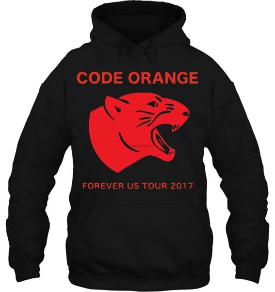 Men Hoodie New Code Orange Forever Us Tour Rock Band Black Size S