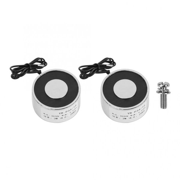 

lifting magnets dc 12v/24v round shape 20kg/200n electric magnet 34*18mm solenoid lifting sucker industrial magnet