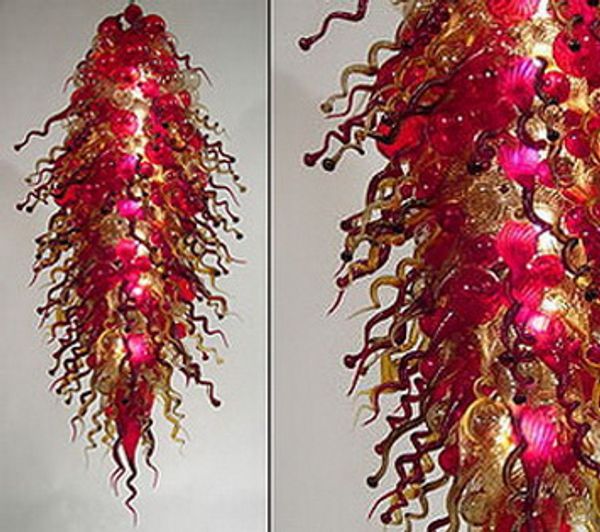 

latest design new arrival big haning lamps elegant chihuly style 100% handmade led blown galss chandelier