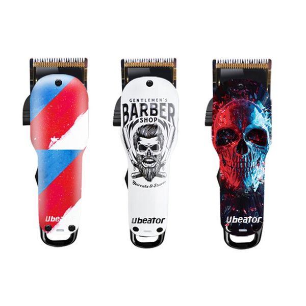 

new graffiti barbershop hair clipper professional digital trimmer rechargeable electric men's cordless haircut adjustable ceramic blade