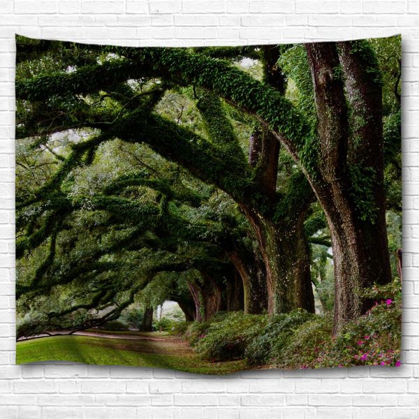 

curved trees 3d printing home wall hanging tapestry for decoration