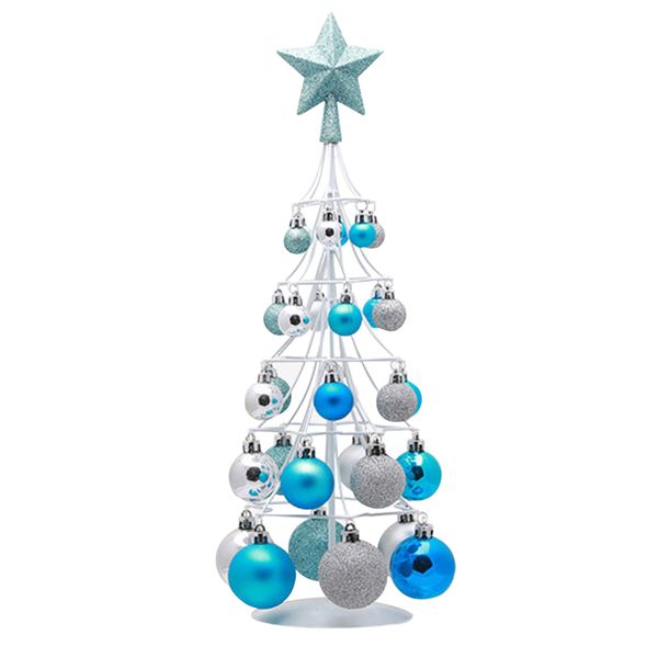 

home party supplies layout gift christmas ornament new year craft decoration mini tree star ball tower shopping mall holiday
