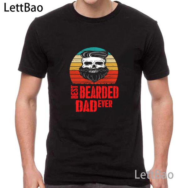 

harajuku dad ever print happy father's day men t-shirt happy father's day short sleeve t-shirt streetwear leisure t shirts, White;black