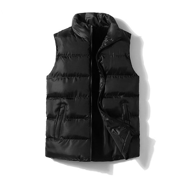 

2019 autumn and winter new men's casual warm vest men's self-cultivation sleeveless vest large size 5xl, Black;white