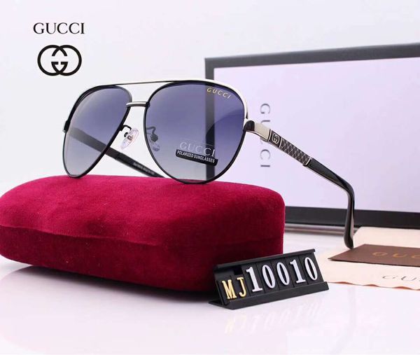 

designer sunglasses luxury sunglasses fashion polarized for men glass uv400 stylish brand with box and logo g10010 superior quality, White;black