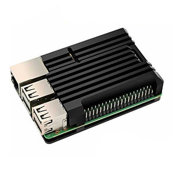 

practical protective case enclosure shell cover box signal tool housing aluminium alloy cooling durable for raspberry pi 4b