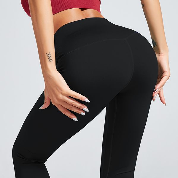 

yoga leggings scrunch booty fitness athletic legging women soft nylon plain tights activewear training pants, White;red