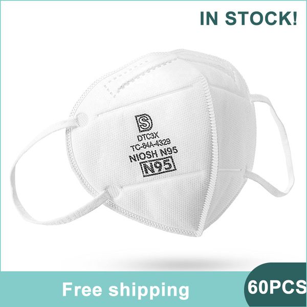 

kn95 face mask breathing mouth mask anti dust fog haze non-woven n95 95% efficient filtration face masks reusable dustproof kn95