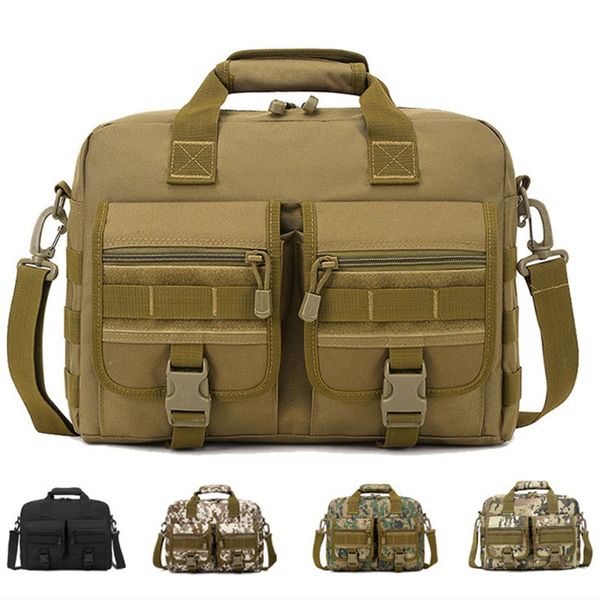 

nylon tactical handbag army fans outdoor hiking camping travel camouflage shoulder messenger bags 13 inch computer bag men women