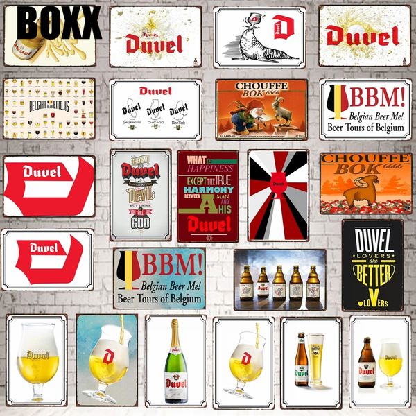 

belgian beer metal tin signs plaque metal vintage wall bar home art retro craft cinema decor 30x20cm