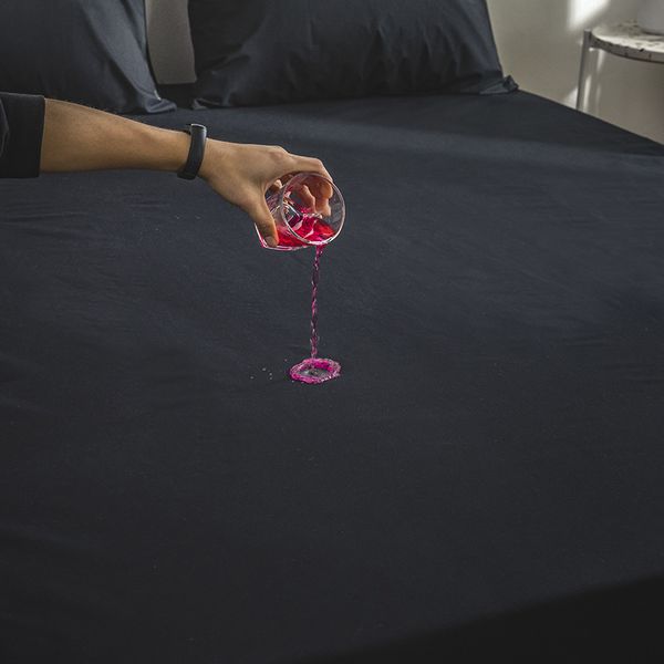 

Mattre pad matre coover wet bed cover waterproof bed heet machine wa hable olid color anding bru hed mattre cover fitted heet