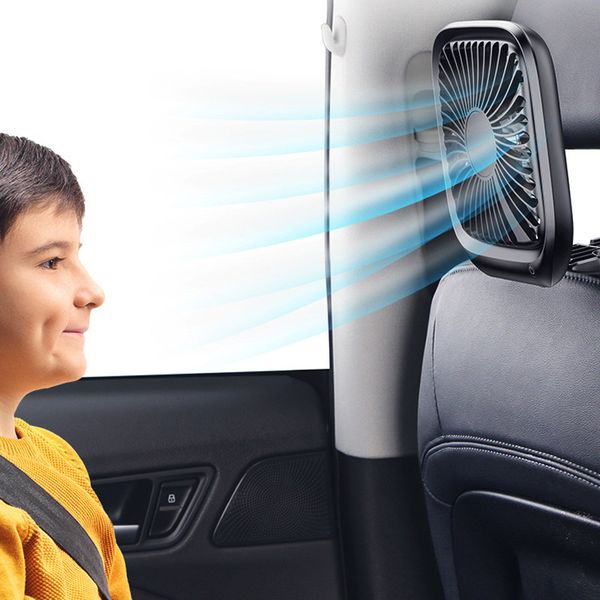

new mini foldable car backseat fan usb air condition 5v 3 speed wind ultra quiet cooler