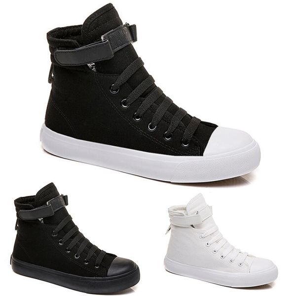 

женщины повседневная sneaker тройной черный мода женщин whtie черный split открытый ткань обувь бесплатная доставка размер 36-39