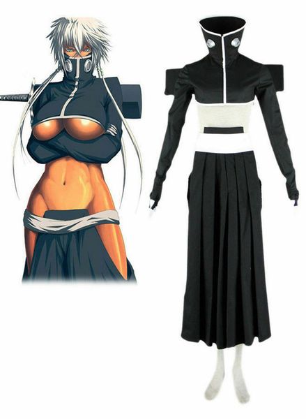 

bleach tear halibel black uniform suit cosplay costume custom made, Black;red