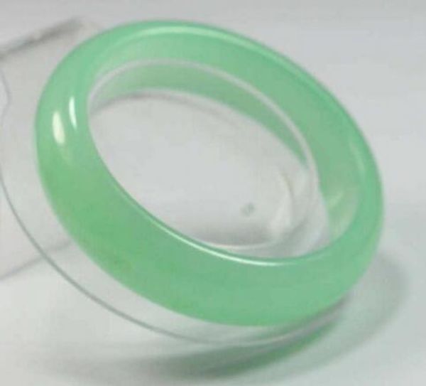 

muy bien raro jade jadeÃ­ta verde natural pulsera brazalete 61 mm, Black