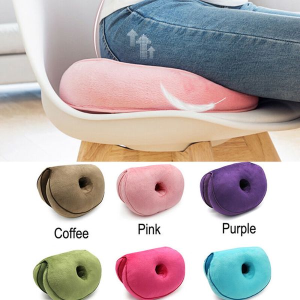 

new 6 fashion home textile solid colors dual super elastic comfort cushion lift hips up seat cushion au