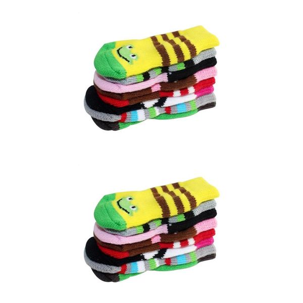 

2 set 4 anti-slip dog socks shoes boots warm cotton socks paw protectors m,l