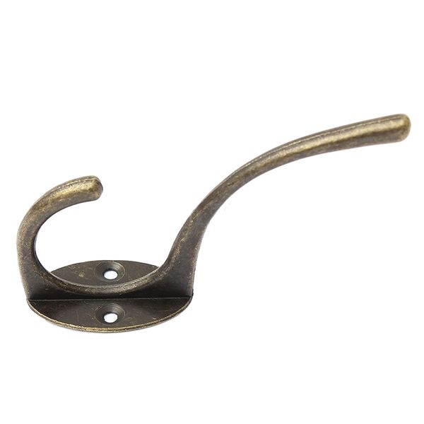 

10 pcs vintage cast iron wall mount holder hook coat hat rack door hanger bronze