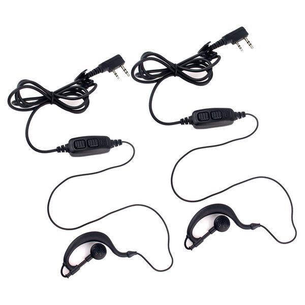 1x Dual Push To Talk PTT Earpiece Headset Accessories For Baofeng UV82 UV5R 888S