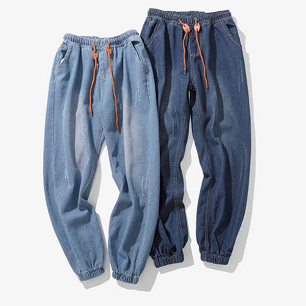 

brand casual harem pants men jogger pants men fitness trousers male chinese traditional harajuku 2019 summer clothes, Black