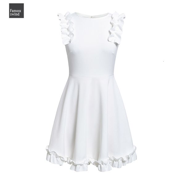 

backless ruffle women white dress casual elegant vestidos pleated summer dress 2019 high waist short party dresses, Black;gray