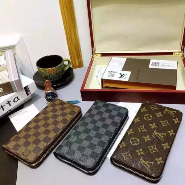 

01 LV LOUIS VUITTON Цветок Long Single Zipper Wallet Классических Женщины Mens кошелек сцепление высокого качество Evening пакет монеты