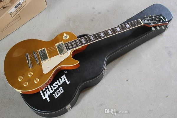 

Высокое качество нового прибытия LP Standard Electric Guitar золото поглядывает Электрогитара добавить случай