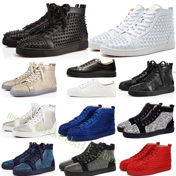 

2019 Повседневная обувь Lover Марка шипованных шипами обувь на плоской подошве с крас