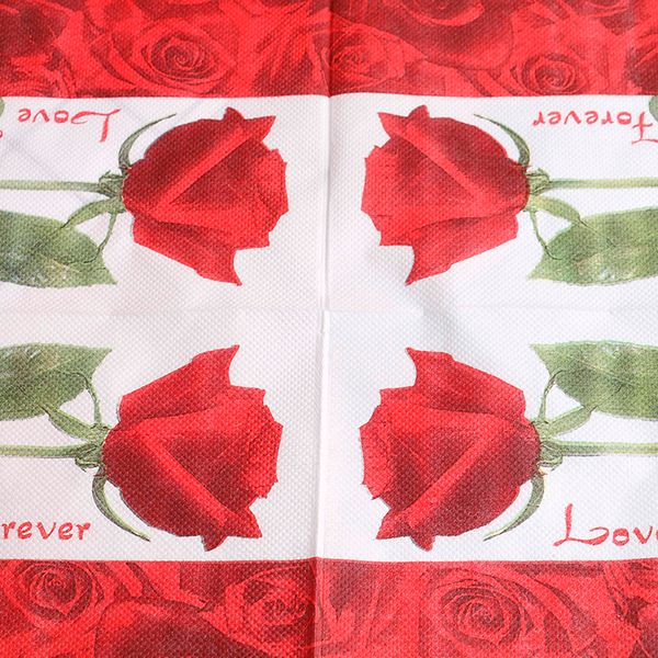 

napkins tissue napkins decoupage decoration festive party supplies 20pcs/pack bloosm rose floral flower theme paper