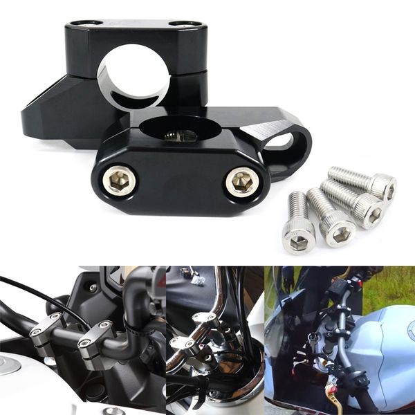 

for aprilia mana 850 dorsoduro 750 dorsoduro 900 1200 caponord 1200 28mm 1 1/8" handlebar riser back moved fat bar mount risers