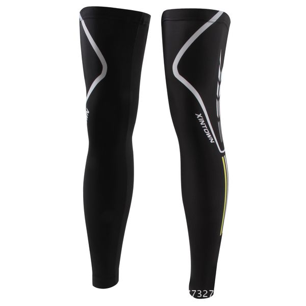 

xintown no-slip cycling leg warmer bike bicycle guards knee warm sleeves covers windproof size s-xxxl 14 colors, Black