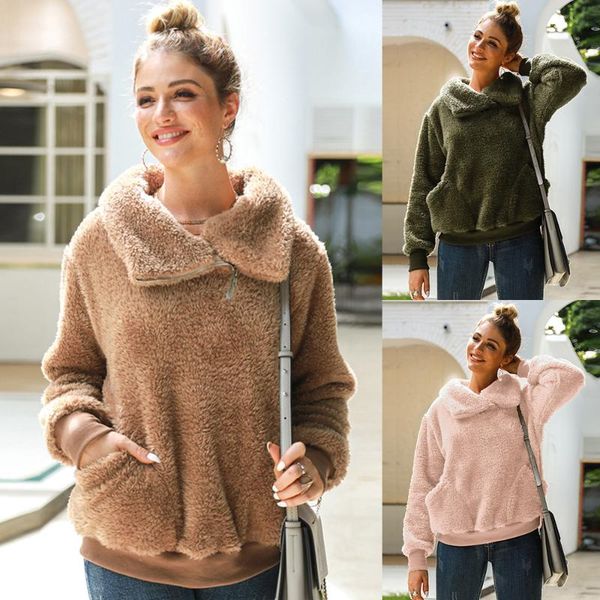 

women design pullover sweater solid color thickening jacket casual long sleeve pull female cashmere sweater, White;black
